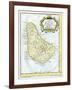 Map of Barbados, C1764-null-Framed Giclee Print