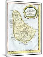 Map of Barbados, C1764-null-Mounted Giclee Print