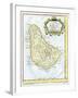 Map of Barbados, C1764-null-Framed Giclee Print