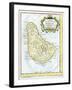 Map of Barbados, C1764-null-Framed Giclee Print