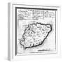 Map of Barbados-French School-Framed Giclee Print