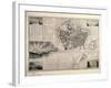 Map of Barcelona-Jose Mas y Vila-Framed Art Print