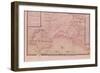 Map of Bas-Poitou and the Ile de Noirmoutier-Claude Masse-Framed Giclee Print