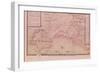 Map of Bas-Poitou and the Ile de Noirmoutier-Claude Masse-Framed Giclee Print