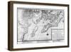 Map of Bas Poitou-Claude Masse-Framed Giclee Print