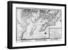 Map of Bas Poitou-Claude Masse-Framed Giclee Print