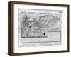 Map of Bas Poitou-Claude Masse-Framed Giclee Print