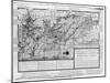 Map of Bas Poitou-Claude Masse-Mounted Giclee Print