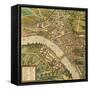 Map of Basel, Switzerland, from Civitates Orbis Terrarum-null-Framed Stretched Canvas