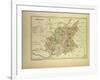 Map of Basses-Alpes, France-null-Framed Giclee Print