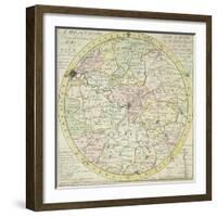 Map Of Bath-B. Donne-Framed Giclee Print