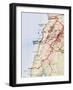 Map of Bayrut-gemenacom-Framed Art Print