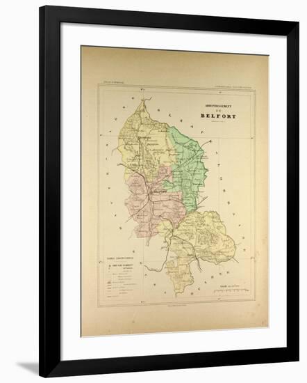 Map of Belfort-null-Framed Giclee Print