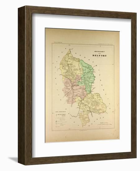 Map of Belfort-null-Framed Giclee Print