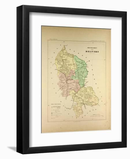 Map of Belfort-null-Framed Giclee Print