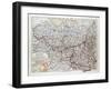 Map of Belgium 1899-null-Framed Giclee Print