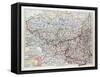 Map of Belgium 1899-null-Framed Stretched Canvas