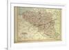 Map of Belgium and Luxemburg-null-Framed Giclee Print