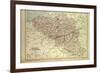 Map of Belgium and Luxemburg-null-Framed Giclee Print