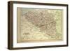 Map of Belgium and Luxemburg-null-Framed Giclee Print