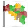 Map of Belgium-malachy120-Stretched Canvas