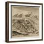 Map of Belluno, from 'Les Villes De Venetie', 1704, Published by Pierre Mortier in Amsterdam-Pierre Mortier-Framed Giclee Print