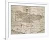 Map of Benevento from Design by Piperno with Dedication to Archbishop Foppa-null-Framed Giclee Print