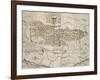 Map of Benevento from Design by Piperno with Dedication to Archbishop Foppa-null-Framed Giclee Print