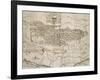 Map of Benevento from Design by Piperno with Dedication to Archbishop Foppa-null-Framed Giclee Print