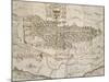 Map of Benevento from Design by Piperno with Dedication to Archbishop Foppa-null-Mounted Giclee Print