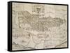 Map of Benevento from Design by Piperno with Dedication to Archbishop Foppa-null-Framed Stretched Canvas
