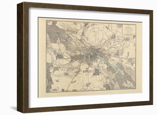 Map of Berlin, 1802-J.F. Schneider-Framed Giclee Print