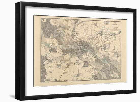 Map of Berlin, 1802-J.F. Schneider-Framed Giclee Print