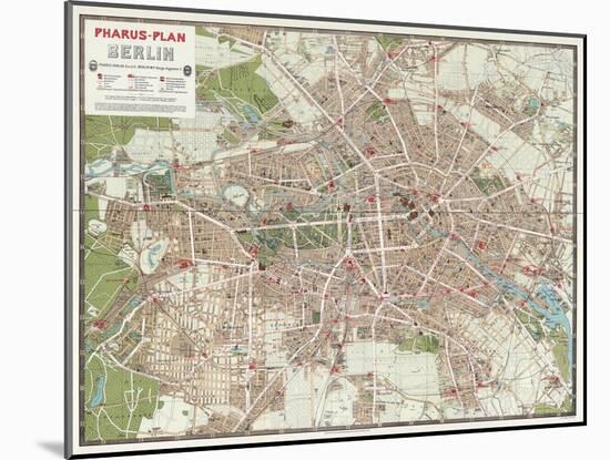 Map of Berlin, 1902-null-Mounted Giclee Print
