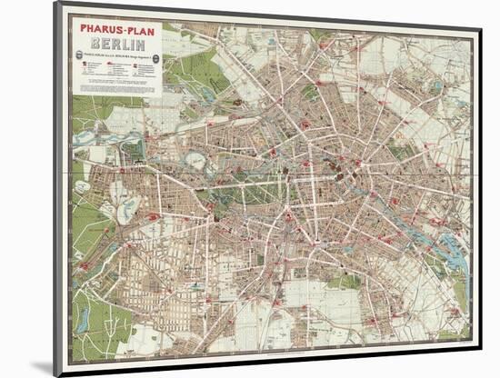 Map of Berlin, 1902-null-Mounted Giclee Print