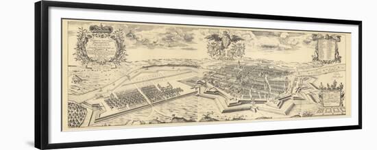 Map of Berlin and Coelln, 1688-Joh. Bernhard Schultz-Framed Premium Giclee Print