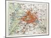 Map of Berlin and the Surrounding Area Germany 1899-null-Mounted Giclee Print