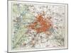 Map of Berlin and the Surrounding Area Germany 1899-null-Mounted Giclee Print