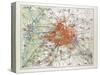 Map of Berlin and the Surrounding Area Germany 1899-null-Stretched Canvas