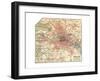 Map of Berlin (C. 1900), Maps-Encyclopaedia Britannica-Framed Giclee Print