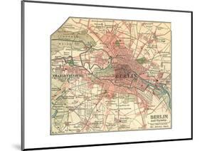 Map of Berlin (C. 1900), Maps-Encyclopaedia Britannica-Mounted Giclee Print