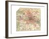 Map of Berlin (C. 1900), Maps-Encyclopaedia Britannica-Framed Giclee Print