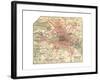 Map of Berlin (C. 1900), Maps-Encyclopaedia Britannica-Framed Giclee Print