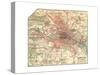 Map of Berlin (C. 1900), Maps-Encyclopaedia Britannica-Stretched Canvas