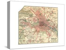 Map of Berlin (C. 1900), Maps-Encyclopaedia Britannica-Stretched Canvas