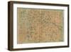 Map of Berlin Center, from a Travel Guide Baedeker's Northeast Germany, 1892-Leipzig Wagner & Debes-Framed Giclee Print