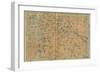 Map of Berlin Center, from a Travel Guide Baedeker's Northeast Germany, 1892-Leipzig Wagner & Debes-Framed Giclee Print