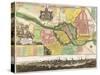 Map of Berlin City. 1740-Georg Matthaus Seutter-Stretched Canvas