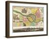 Map of Berlin City. 1740-Georg Matthaus Seutter-Framed Giclee Print