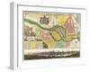 Map of Berlin City. 1740-Georg Matthaus Seutter-Framed Giclee Print